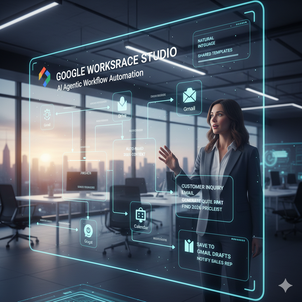 Google Workspace Studio 上線：AI 從內容生成走向流程執行