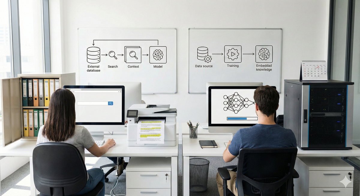 RAG 與微調：企業導入生成式 AI 真正的成本在維運