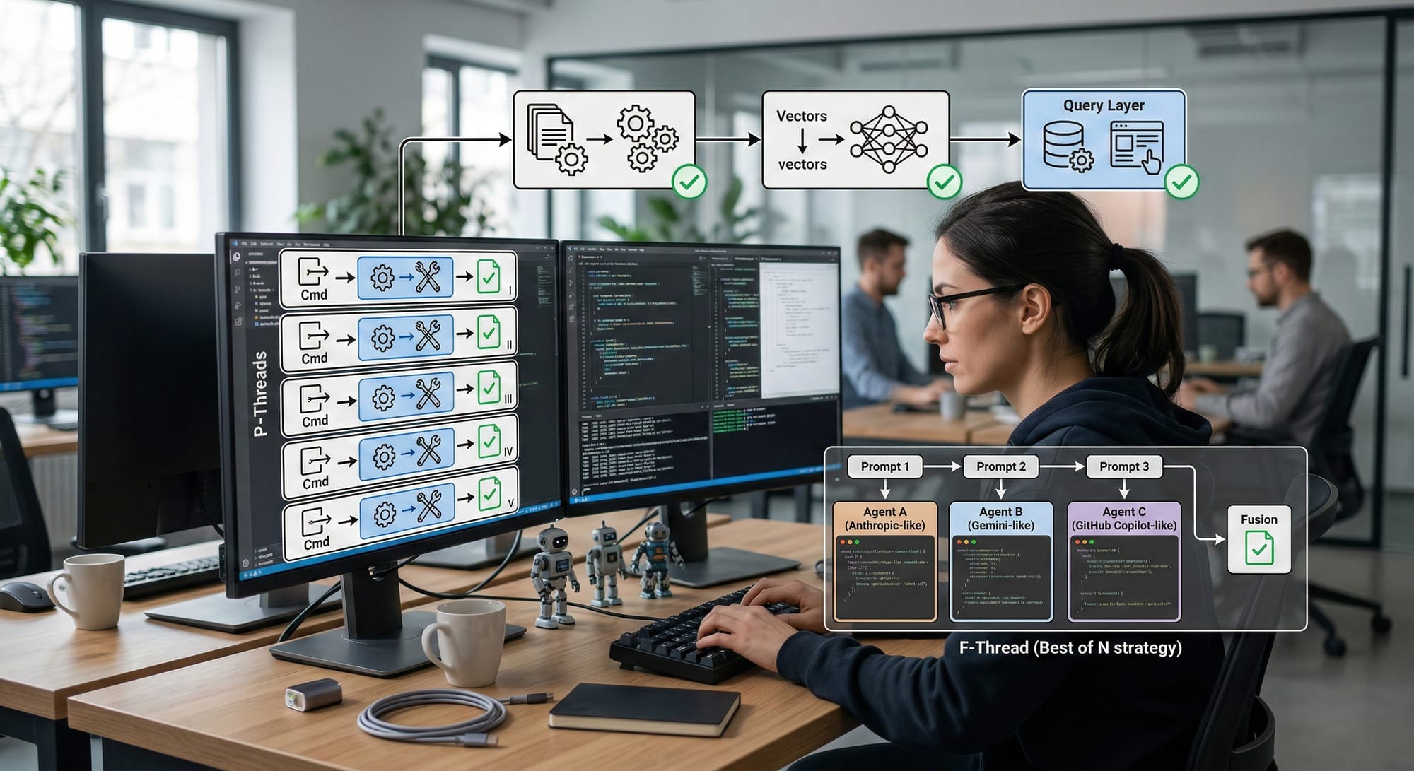 Agent 編碼的擴展單位不是 token，是 Thread