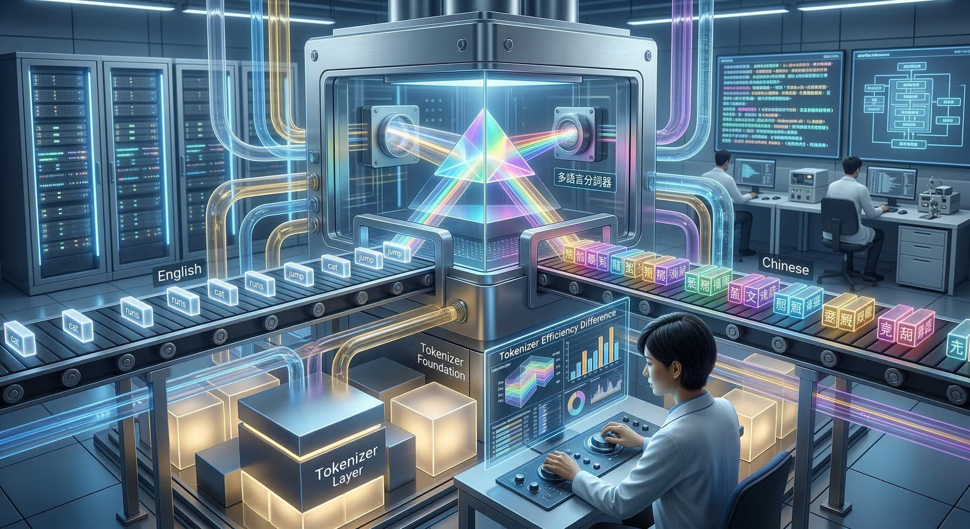 多語言模型的真正瓶頸在 tokenizer，不在模型本身