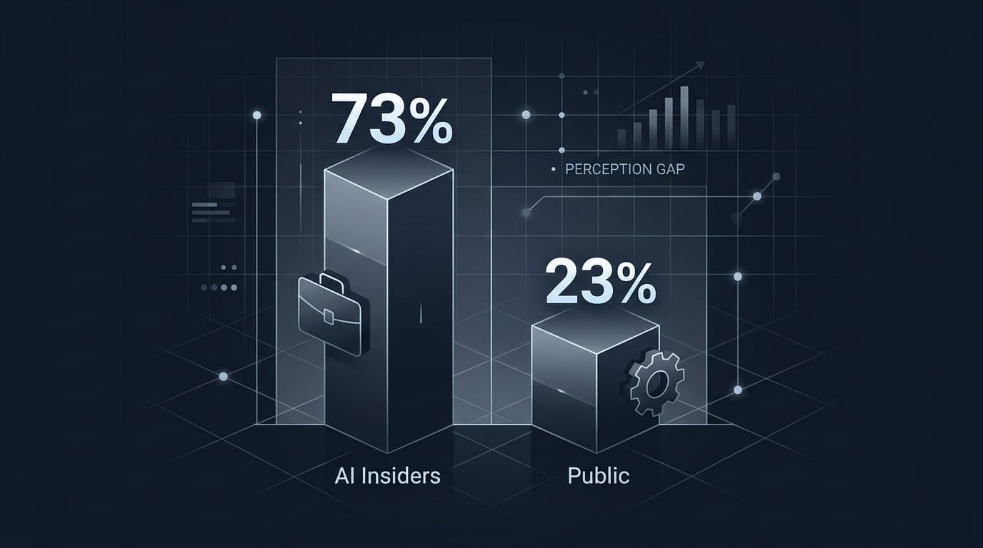 AI 圈內人 vs 大眾：50% 認知落差，會在組織裡變成什麼？（Stanford AI Index 2026）