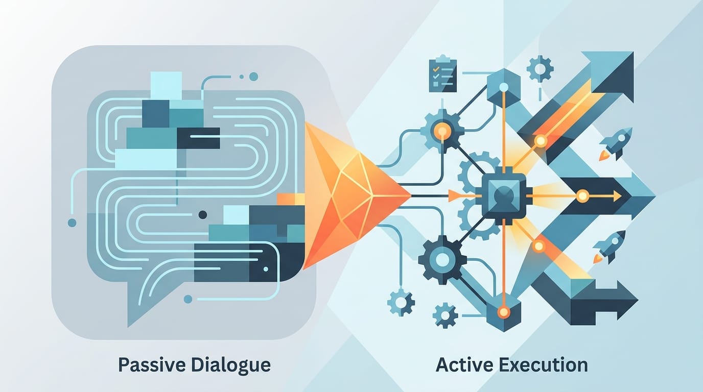 LLM 不該只會聊天：從被動對話到主動執行的工程化轉折