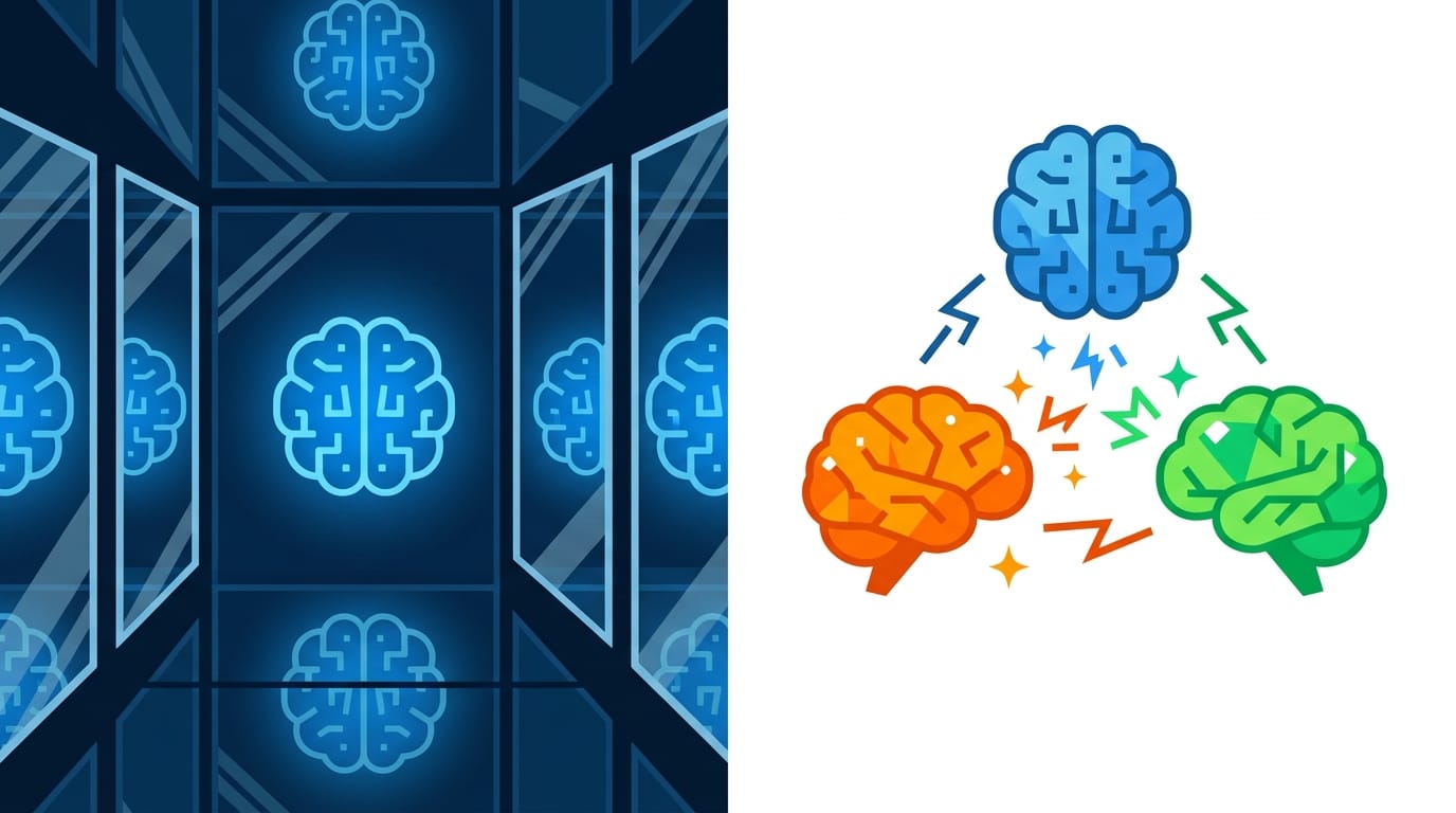 你的 AI 沒有反對黨：為什麼單一 LLM 是一場 Echo Chamber
