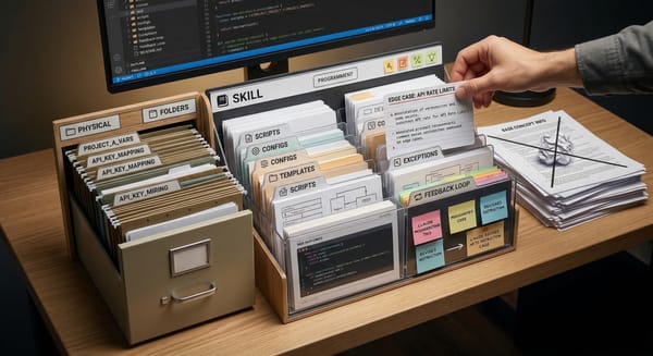 Skill 不是文檔，是容器——結構設計決定 AI 輔助的天花板