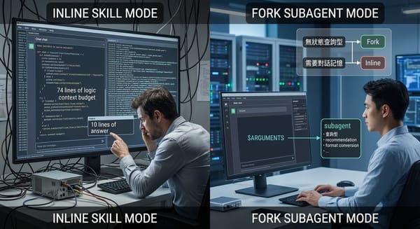 Fork 子代理不是優化技巧，是架構決策