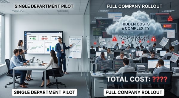 AI Agent 規模化前的隱形成本，單部門試點才能看清